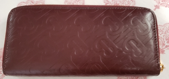 Burberry Monogram Leather Ziparound Wallet - Picture 1 of 7
